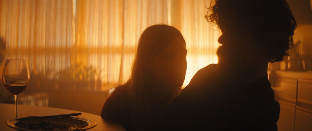 Elle Fanning and Peter Dinklage in "I Think We're Alone Now"